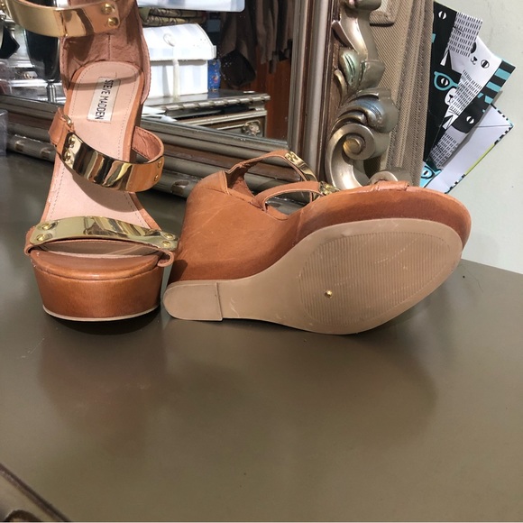 Steve Madden Women's Brown  Platform Wedge Size 7.5M - Picture 5 of 11